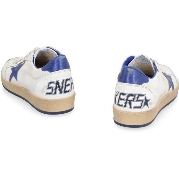 White/Metallic Blue Sneaker by Deluxe Brand for Men - SS24 Collection - Picture 4 of 4